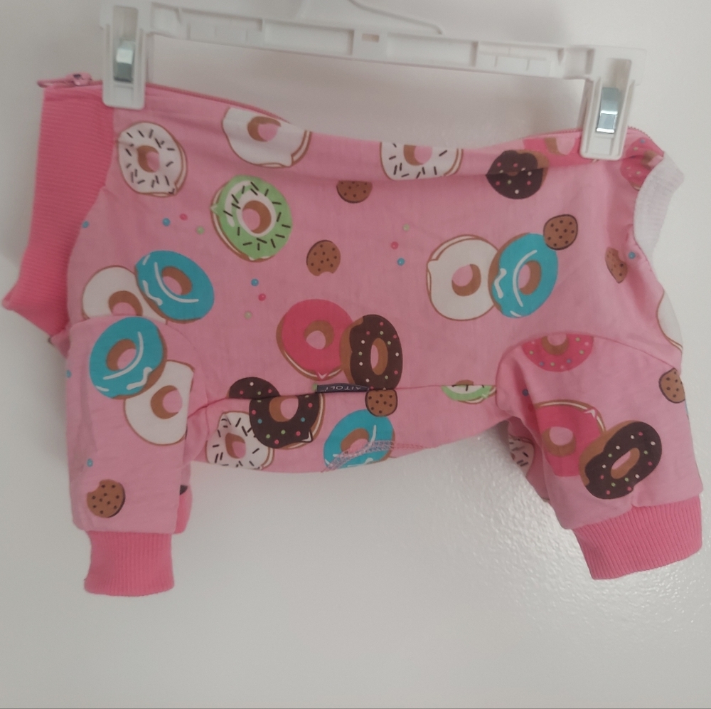 Pink Donut Print Pajamas